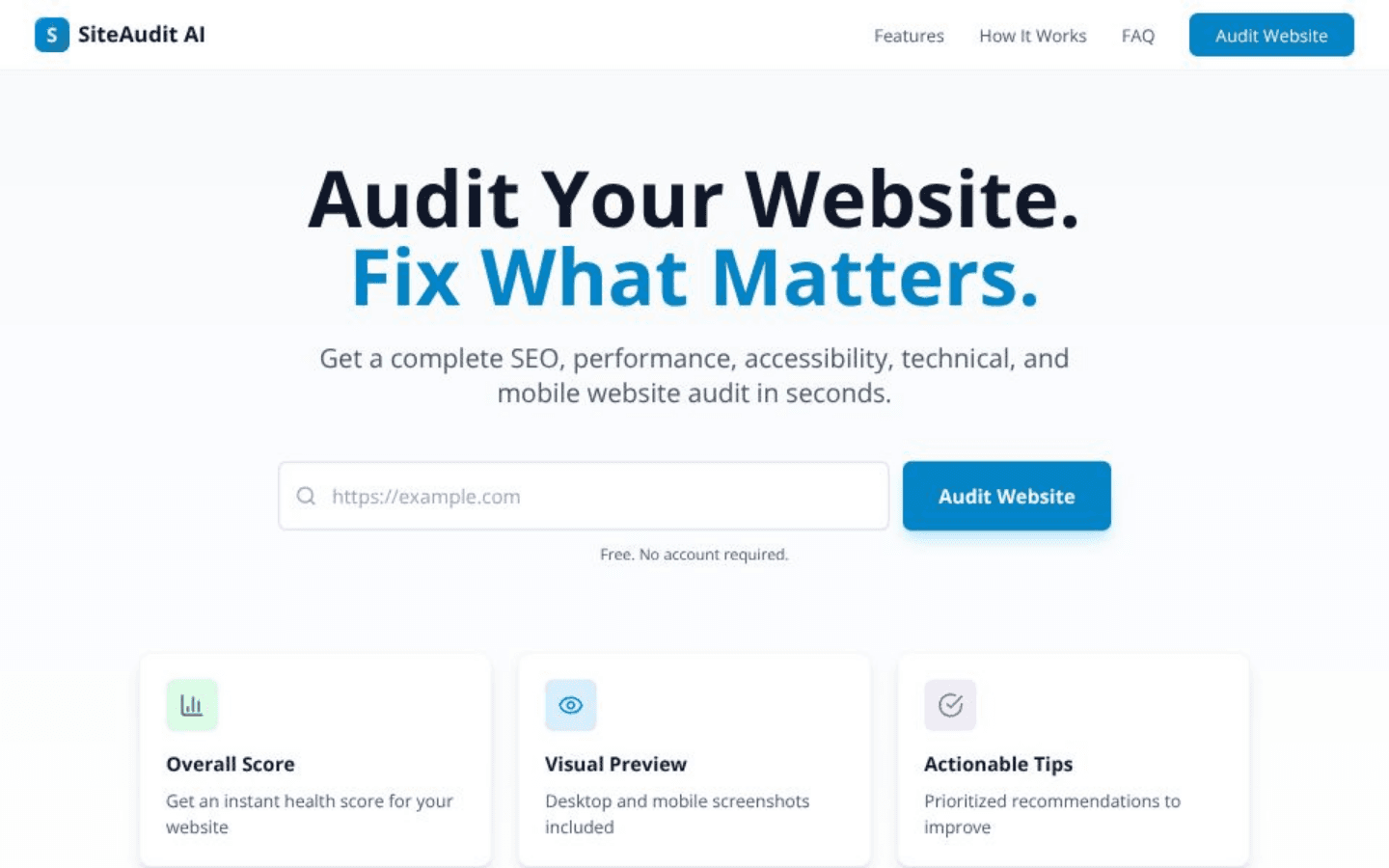 Website Auditor Tool